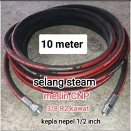 MESIN Car steam hose for CNP / GRUNDFOS engine hose 3/8 R2 x 10 meter thread 1/2 male x 1/2 form