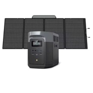 Portable Power Station Delta 2 Max, 2400w Lfp Solar Generator, Fully Charged For 1 Hour, 2048wh