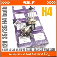 Y15ZR LC135 V5-V6 FZ150 RS150  DASH2FI CT110 12V35 /35 H4 / HS1. STD BULB CLEAR