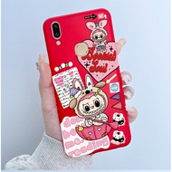 Labubu เคส TPU ซิลิโคนสีลูกกวาดนุ่มนวลเคสใส่โทรศัพท์พิมพ์ลายสำหรับ VIVO V9 Y85 V9 Y89เยาวชน1723 1726