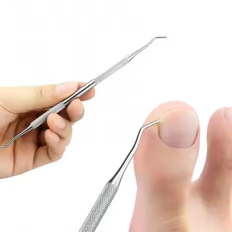 1PC Double Side Ingrown Toe Nail Lifter File Pedicure Manicure Care Correction Tool Nail Care Hook T