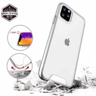 Apple iPhone 11 Pro Max 12 Pro Max 11Pro 12Pro 13Pro 13 Pro Max 12 13 Mini 12Mini 13Mini 6 6s Plus 7 8 Plus 7Plus 8Plus X Xs Max Xr Se 2020 Space Shockproof Transparent Soft Tpu Clear Silicone Acrylic Chrome Button Case Casing Cover