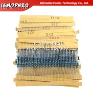400pcs 1/4W Metal Film Resistor Assortment Kit 10ohm - 1M ohm 1% Resistance set 1K/10K/4.7K/470/680 