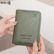 RFID Multifunctional Passport Bag Anti-theft Brush Passport Holder Flight Ticket Storage Aircraft Id