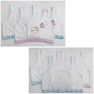 เสื้อซับในครึ่งตัวเด็กผู้หญิงแบบสวม และ ตะขอหลัง ผ้าcotton ยกแพ็คมี 3 ตัว สินค้าพร้อมส่งจ้า