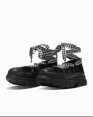 全新 日本限定 現貨 Converse ALL STAR TREKWAVE BL OX 低筒 厚底 緞面 芭蕾舞鞋 黑色 25cm 6.5