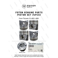 Foton Parts Engine Piston Set (4pcs): Tornado 2.5 4BD1 4BB1 Engine
