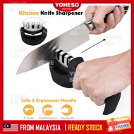 YOHESO Good Quality 3 Stage Pro 304 Stainless Steel Knife Sharpener Knive Sharpen Pengasah Pisau