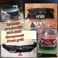 [ Pharos ]  Mitsubishi Xpander 19-23 Front Grill Grille Honeycomb Full / Half  ABS Glossy Black