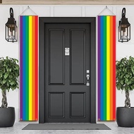 180cm Rainbow Flag Couplets LGBTQ Gay Pride Porch Hangings Outdoor Decorations Flags Lesbian Wedding