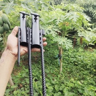 2-Legged Umbrella Iron With Lock Nut ️ Vendor Plug Beach Stand Strong And Durable Circle Size 3.7 Cm