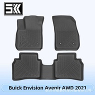 Suitable for Buick Envision Avenir AWD 2021 3D All-Weather Material TPE Foot Pad