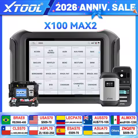 XTOOL X100 MAX2 Key Programmer With KC501 J2534 ECU Programming Scanner Key Programming Tools All Ke