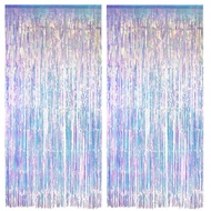 Colorful Golden Laser Fringed Rain Curtain Birthday Party Festival Outdoor Celebration Decoration