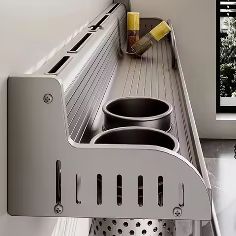 Kitchen Spice Storage Knives Holder Knife Stand Spice Rack Organizer Knives Holder Spoon and Chopsti