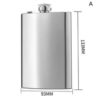 [FinessE] 6 7 8 9 10 oz thép không gỉ Hip Flask với Phễu Túi Hip Flask rượu Whisky Hip Flask vít cap