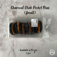 [Pan Seas] Charcoal Otah Pocket Bun (Small) - 6 pcs