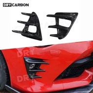On sale Carbon Fiber Front Bumper Fog Light Frame Trim For Toyota GT86 BRZ 2020+ Car Front Bumper Ai