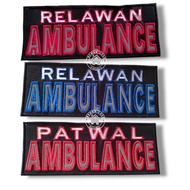 EMBROIDERED AMBULANCE RELAWAN LOGO / PATWAL AMBULANCE