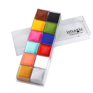 Face Makeup Pigments，Imagic Palette Body Paint Multiple Combinations Painting Pigment Colors，12Color