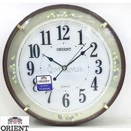 [100% Original] ORIENT Strike Wall Clock OT009 BROWN Melody QUARTZ Jam Dinding OT 009 Melodies