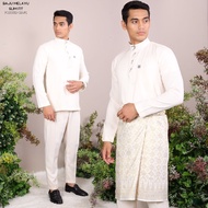 BAJU KAHWIN/AKAD NIKAH/TUNANG: BAJU MELAYU SLIMFIT (CREAM)