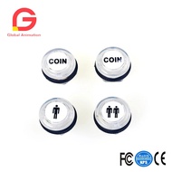 【Limited stock】 4 Pcs/lot 5v Led Illuminated Push Button 1p / 2p Player Start Buttons 2x Buttons For Mame Jamma Fighting Game