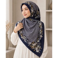 [Part FG] Tudung Bawal Fabulous Colours Cotton Premium Printed Bidang 45 Laser Cut - Square Hijab Bw