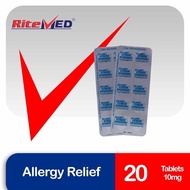 RiteMED Cetirizine 20 Tablets (Allergy Relief)