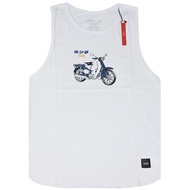 Adult men's singlet lekbong distro GYPSY BEKJUL C50 PITCH JAPAN WHITE men's tank top (CASH ON DELIVE