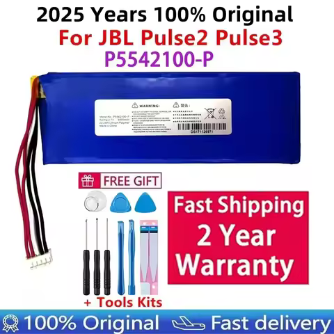 Original Speaker Battery For JBL Pulse 2 Plus 3 Pulse3 Pulse2 P5542100-P 6000mAh Bluetooth Speaker B