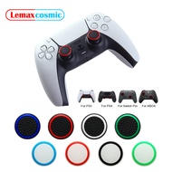 2pcs Glow Luminous Joystick Caps Controller Grips Case For Sony Playstation DualSense Dualshock 5 4 PS5 PS4 For Nintendo Switch Pro