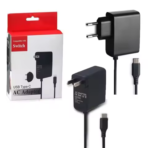 AC Wall Charger Power Adapter for Switch Game Console Standard Plugs Power Supply Adapter Portable H
