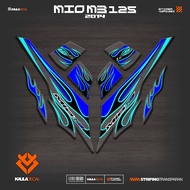 UV TRANSPARENT STRIPING MIO M3 125 IP 34 YAMAHA M3/Z/S 125 CLEAR MATERIAL STICKER MIO 125 2014
