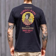 SAMURAI JEANS SAMURAI T-Shirt Ukiyo-E Printed Short-Sleeved Pure Cotton