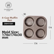 SANNENG | Carbon Steel Multi-cavity Muffin Tray