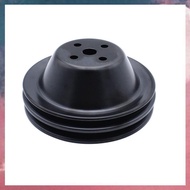 (E B M Steel  5/8" Double-Groove Short Water Pump Pulley 6.6" OD for   Engines- Fits 262 265 267 283