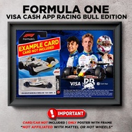 Gambar Frame Diecast Hotwheels Formula One Visa Cash App Berserta Poster