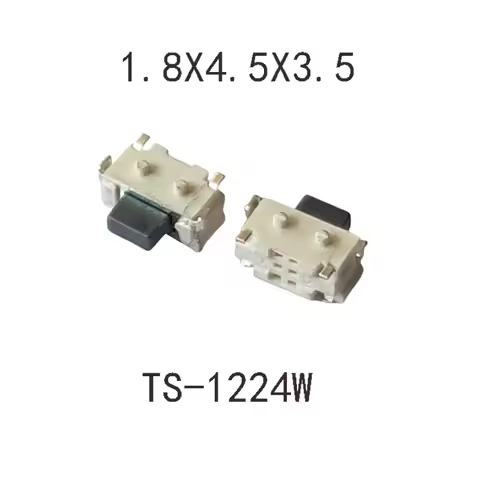 50PCS Reel Packing 1.8x4.5x3.5mm Side Push Mini Button With 2point Momentary Tact Switch Button (Tin