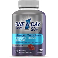 One A Day Men’s 50+ Advanced Multivitamin 110 Gummies For Men with Brain Support and Immunity Suppor