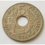 Indochina Lucky Coin 1939 GOD OF WEALTH