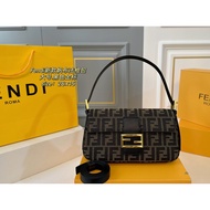 F- New Vintage Canvas Baguette Women's Underarm Crossbody Bag（with Box）