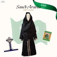 Saudi Arabia Traditional Costume for Girl | Saudi Arabia Middle Eastern Country Clothes | Saudi Arab