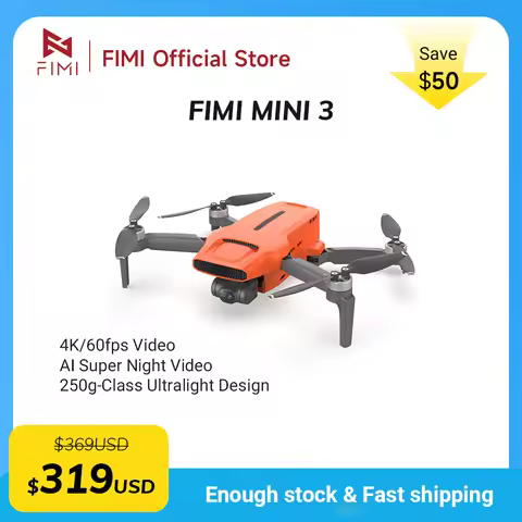 FIMI MINI 3 Camera 245g ultra-lightweight 4K 60fps AI Super Nignt professional drone 3-axis Gimbal C