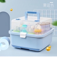 Baby Milk Bottle Storage Box And Drying Rack Anti Dust Baby Items Storage