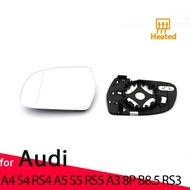 Heated Side Glass Rearview Mirror Lens for Audi A4 S4 RS4 2011-16, A5 S5 RS5 B8.5 10-16, A3 8P RS3