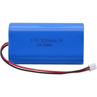 5200mAh 3.7V Lithium Ion Battery Pack, Rechargeable Li-ion Battery with JST-PH 2.0mm 2Pin Connector,