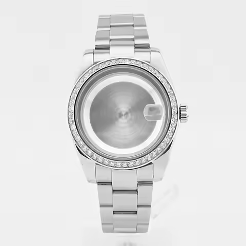 36mm/39mm Diamond Watch Case Bracelet Strap For Datejust Seiko NH35 NH36 NH38/34 ETA2836 Movement