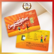 Public Gold Bullion Bar PG 0.5g (Au 999.9) 24K - Congratulations