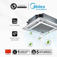 (Klang Valley) Midea Ceiling Cassette 1.5 HP, 2HP , 2.5HP , 3HP , 4HP, 5HP R32 (Non-Inverter)